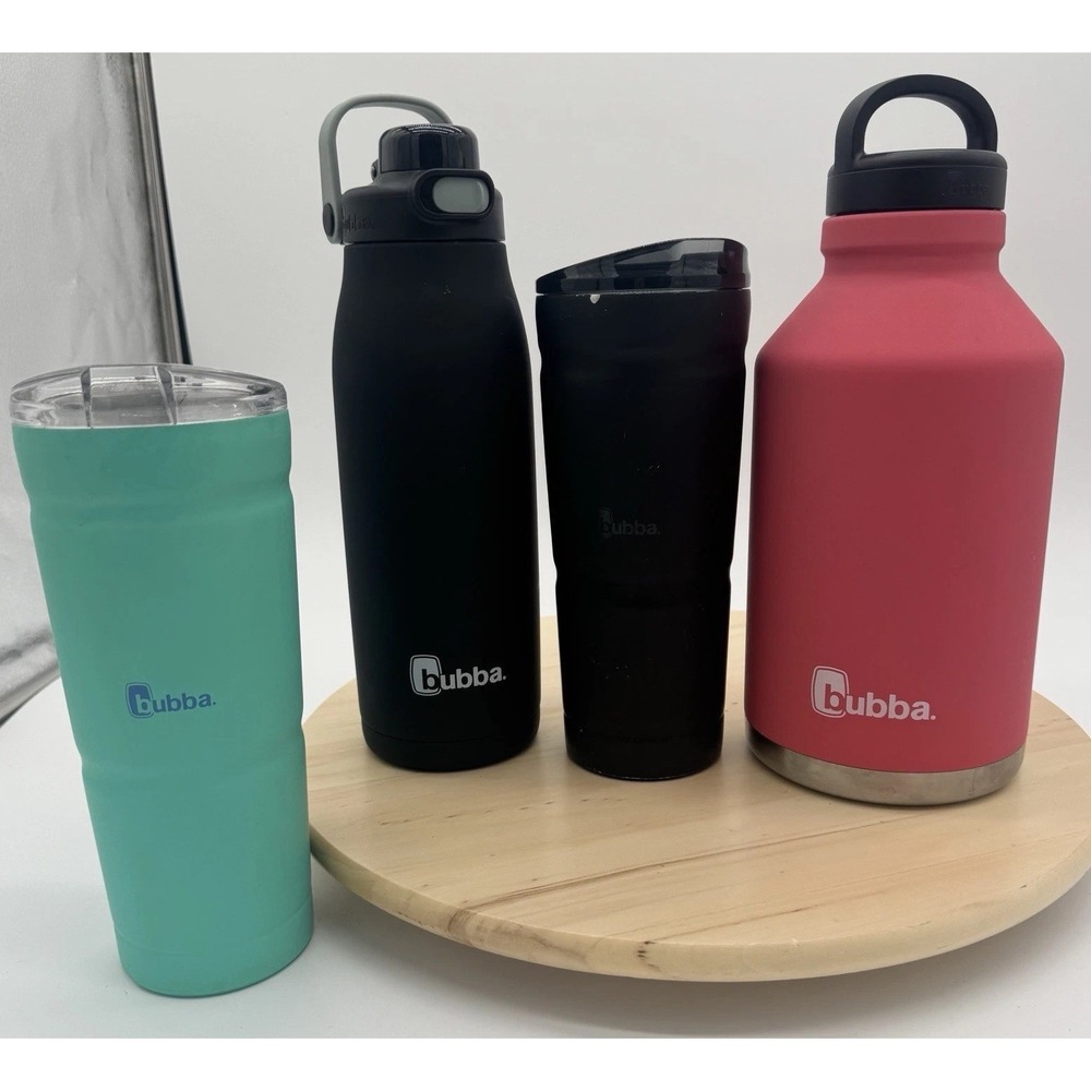 Bubba Insulated Tumbler Lot Of 4 Stainless Steel Bottles 24oz 32oz 64oz